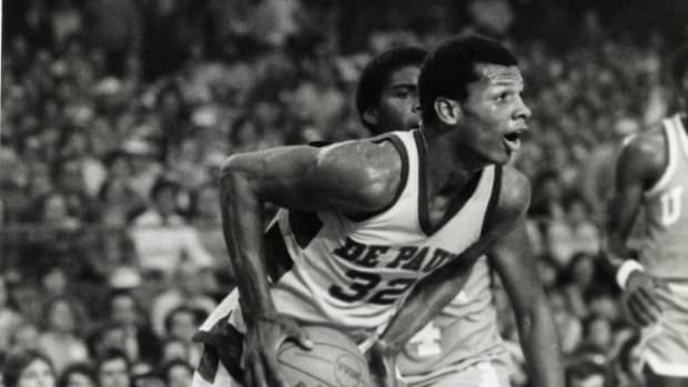 Unknown date & location, USA; FILE PHOTO; DePaul Blue Demons guard Terry Cummings (32)